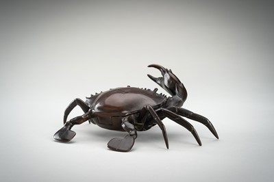 A RARE BRONZE 'JAPONISME' INKWELL IN THE FORM OF A CRAB