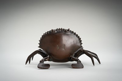 A RARE BRONZE 'JAPONISME' INKWELL IN THE FORM OF A CRAB