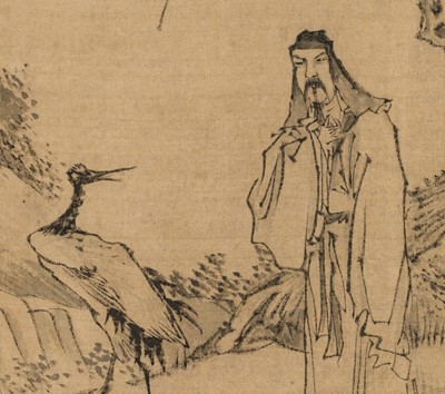 Lot 506 - AN ALBUM WITH 7 “SCHOLARS” PAINTINGS BY GU LUO (1763-1837), DATED 1837