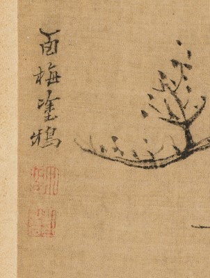 Lot 506 - AN ALBUM WITH 7 “SCHOLARS” PAINTINGS BY GU LUO (1763-1837), DATED 1837