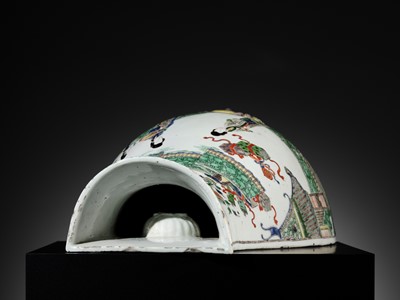 Lot 154 - A FAMILLE VERTE WALL FOUNTAIN, KANGXI PERIOD
