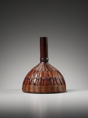 Lot 83 - SUEMURA SHOBUN: A BAMBOO AND RATTAN HANAKAGO (FLOWER BASKET)