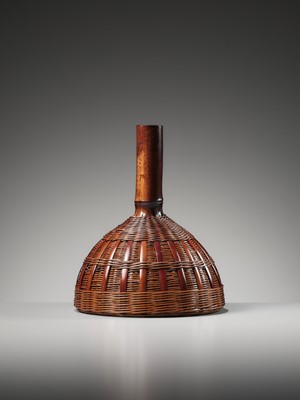 Lot 83 - SUEMURA SHOBUN: A BAMBOO AND RATTAN HANAKAGO (FLOWER BASKET)