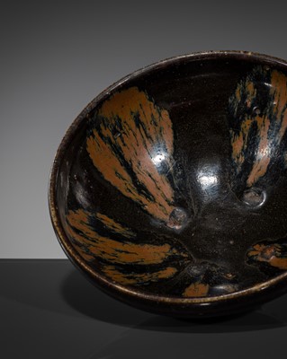 Lot 539 - A HENAN RUSSET-SPLASHED BLACK-GLAZED BOWL, SONG DYNASTY