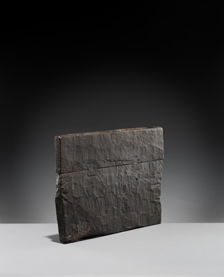 Lot 148 - A GROUP OF TWO HARDWOOD PRINTING PLATES, KOREA AND BURMA, 19TH CENTURY