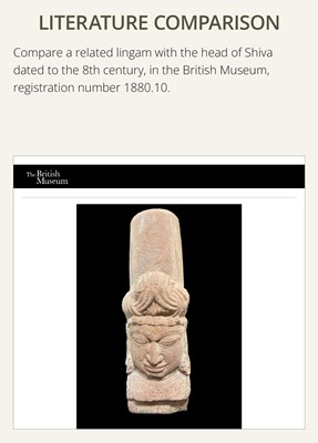 Lot 65 - A WHITE MARBLE CHATURMUKHA LINGAM, 8TH-10TH CENTURY