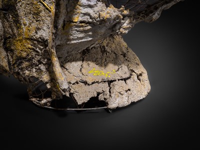 Lot 36 - A LARGE GILT PAPIER-MÂCHÉ PROCESSIONAL HEAD OF BUDDHA, 19TH-20TH CENTURY