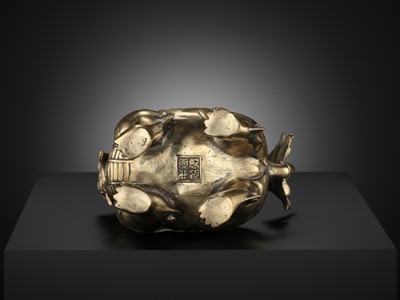 Lot 82 - A POWERFUL ‘LUDUAN’ BRONZE CENSER, XUANDE MARK, EARLY QING DYNASTY