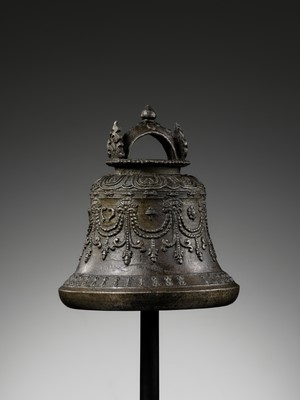 Lot 45 - A BRONZE RITUAL BELL, GHANTA, 17TH-18TH CENTURY