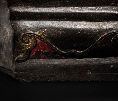 Lot 11 - A BRONZE FIGURE OF BUDDHA SHAKYAMUNI, LAOS, CHIEN SENG STYLE, 16TH-17TH CENTURY