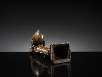 Lot 81 - A COPPER ALLOY ‘DEEPALAKSHMI’ VOTIVE LAMP, SOUTH INDIA, 17TH-18TH CENTURY