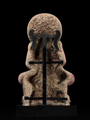 Lot 246 - THE MONUMENTAL AND HIGHLY IMPORTANT ‘KIENZLE’ STUCCO STATUE OF BUDDHA GANDHARA, PROBABLY HADDA, CIRCA 3RD-5TH CENTURY