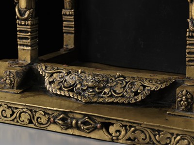 Lot 109 - A MASSIVE BRONZE ‘NYATAPOLA TEMPLE’ SHRINE, 18TH-19TH CENTURY