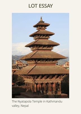 Lot 109 - A MASSIVE BRONZE ‘NYATAPOLA TEMPLE’ SHRINE, 18TH-19TH CENTURY