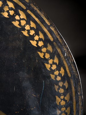 Lot 45 - A COLOSSAL GILT-LACQUERED BRONZE GONG, 19TH-EARLY 20TH CENTURY