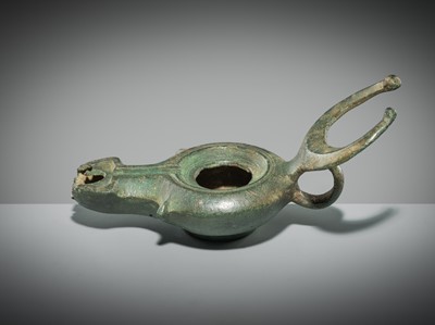 Lot 175 - A ROMAN BRONZE ‘BULL’ LAMP, CIRCA 1ST-2ND CENTURY AD