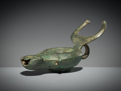 Lot 175 - A ROMAN BRONZE ‘BULL’ LAMP, CIRCA 1ST-2ND CENTURY AD