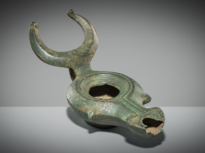 Lot 175 - A ROMAN BRONZE ‘BULL’ LAMP, CIRCA 1ST-2ND CENTURY AD