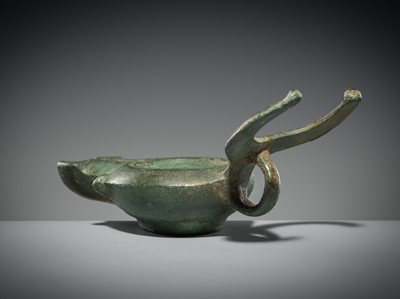 Lot 175 - A ROMAN BRONZE ‘BULL’ LAMP, CIRCA 1ST-2ND CENTURY AD