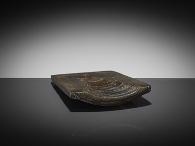 Lot 133 - A HEAVY BRONZE STUPA MOLD, 18TH-19TH CENTURY