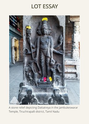 Lot 41 - A RARE COPPER ALLOY FIGURE OF DATTATREYA, POST-ANGKOR PERIOD