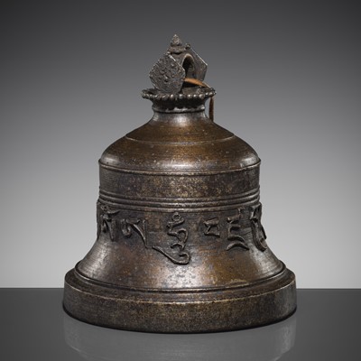 Lot 158 - A BRONZE TEMPLE BELL, GHANTA, 18TH-19TH CENTURY