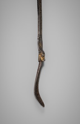 Lot 236 - TWO SHAMANIC RITUAL IRON IMPLEMENTS, TIBET, 16TH CENTURY