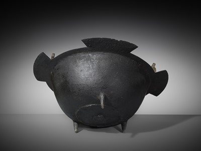 Lot 170 - A LARGE BRONZE CAULDRON, CAUCASUS OR NORTH IRAN, CIRCA 12TH-13TH CENTURY