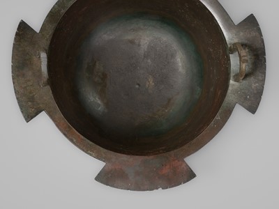 Lot 170 - A LARGE BRONZE CAULDRON, CAUCASUS OR NORTH IRAN, CIRCA 12TH-13TH CENTURY