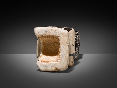 Lot 47 - A MASSIVE GILT-LACQUERED MARBLE ‘KEKKU’ STUPA, SHAN STATES, KONBAUNG PERIOD