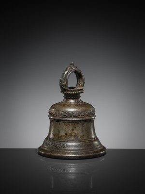 Lot 157 - A NEWARI BRONZE TEMPLE BELL, NEPAL, 17TH CENTURY