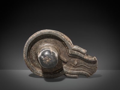 Lot 115 - A LARGE STONE LINGAM AND YONI, BENGAL