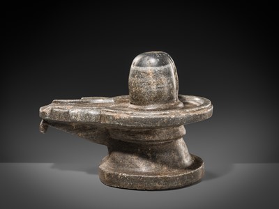 Lot 115 - A LARGE STONE LINGAM AND YONI, BENGAL