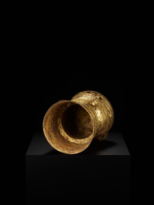 Lot 238 - AN EXTREMELY RARE AND IMPORTANT GOLD RAIN DRUM, ANCIENT KINGDOMS OF CHAM