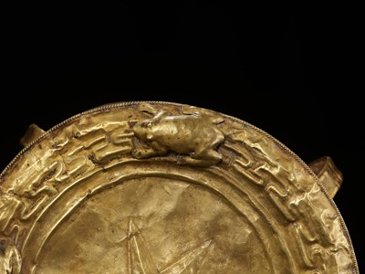 Lot 238 - AN EXTREMELY RARE AND IMPORTANT GOLD RAIN DRUM, ANCIENT KINGDOMS OF CHAM