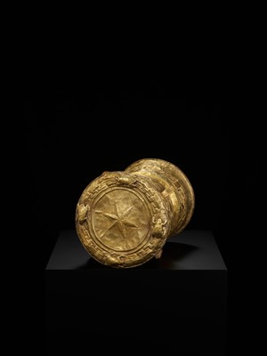 Lot 238 - AN EXTREMELY RARE AND IMPORTANT GOLD RAIN DRUM, ANCIENT KINGDOMS OF CHAM