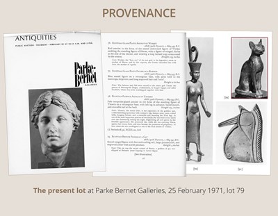 Lot 37 - A SUPERB BRONZE FIGURE OF A CAT, BASTET, LATE PERIOD, DYNASTY XXVI-XXX