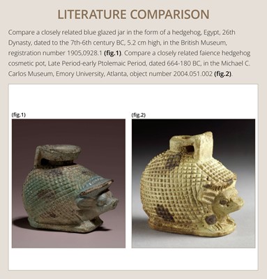 Lot 79 - A GRAECO-EGYPTIAN FAIENCE ‘HEDGEHOG’ ARYBALLOS, 6TH-4TH CENTURY BC