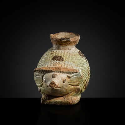 Lot 79 - A GRAECO-EGYPTIAN FAIENCE ‘HEDGEHOG’ ARYBALLOS, 6TH-4TH CENTURY BC