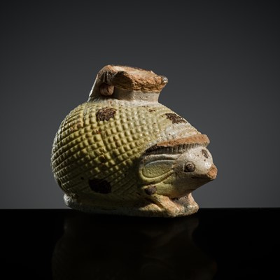 Lot 79 - A GRAECO-EGYPTIAN FAIENCE ‘HEDGEHOG’ ARYBALLOS, 6TH-4TH CENTURY BC