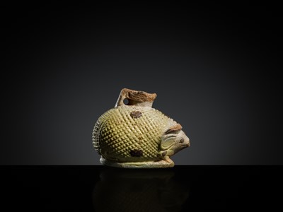 Lot 79 - A GRAECO-EGYPTIAN FAIENCE ‘HEDGEHOG’ ARYBALLOS, 6TH-4TH CENTURY BC
