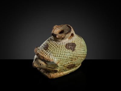 Lot 79 - A GRAECO-EGYPTIAN FAIENCE ‘HEDGEHOG’ ARYBALLOS, 6TH-4TH CENTURY BC