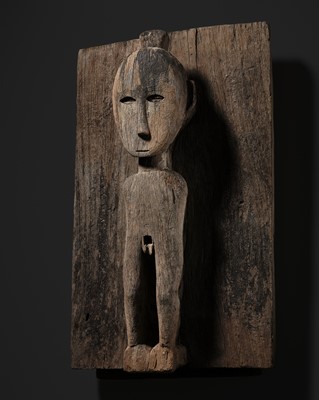 Lot 228 - A JACKFRUIT WOOD FIGURAL DOOR, LIANG BATU, SA’DAN TORAJA, SULAWESI