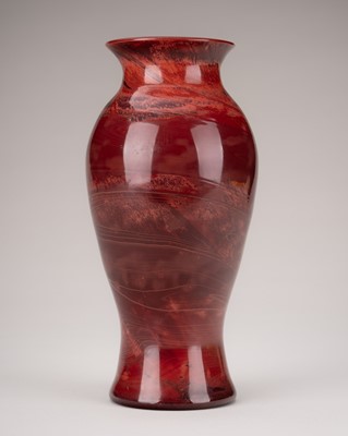 Lot 764 - A ‘REALGAR IMITATION’ GLASS VASE, QING DYNASTY