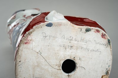 Lot 194 - A LARGE IMARI PORCELAIN FIGURE OF AN ACTOR