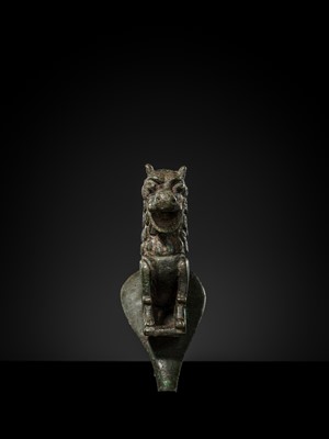 A KHORASAN BRONZE ‘LION’ SPOUT, 12TH-13Th CENTURY