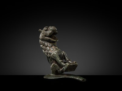 A KHORASAN BRONZE ‘LION’ SPOUT, 12TH-13Th CENTURY