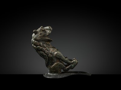 A KHORASAN BRONZE ‘LION’ SPOUT, 12TH-13Th CENTURY