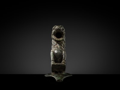 A KHORASAN BRONZE ‘LION’ SPOUT, 12TH-13Th CENTURY