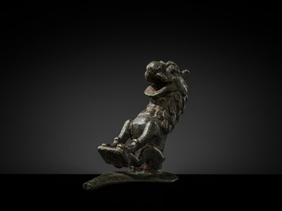 A KHORASAN BRONZE ‘LION’ SPOUT, 12TH-13Th CENTURY